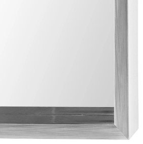 Nástenné zrkadlo 50 x 140 cm svetlosivé OIRON Beliani