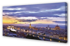 Obraz na plátne Taliansko rieka západu slnka 140x70 cm