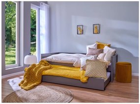 Inter Link Detská výsuvná posteľ Dream the Future, 90 x 200 cm (sivá)  (100394227)