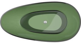 Mexen Glass, voľne stojaca priesvitná vaňa 170 x 85 cm, chrómová zátka, 58061708502