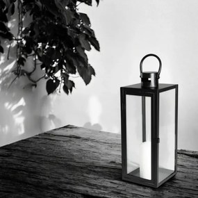 Dekoratívna lucerna 63 cm čierna