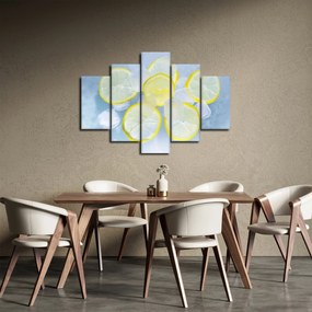 Obraz citróna v ľade (150x105 cm)