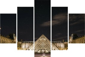 Obraz - Louvre v noci (150x105 cm)