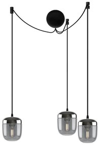 UMAGE Acorn závesná lampa 3-pl. dymová sivá oceľ