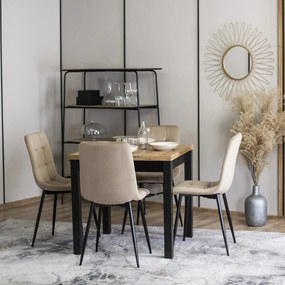 Čalouněná jídelní židle PERU béžová