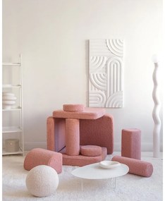 Ružová detská pohovka z textílie buklé 132 cm Settee – Wigiwama