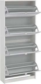 Botník Flapie 010 70 cm se zrcadlem bílý