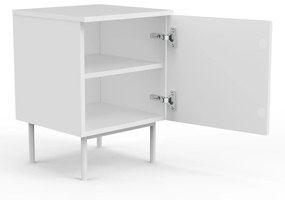 Noční stolek HELENE 40 cm bílá