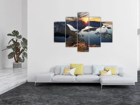 Obraz - Horská krajina, Nórsko (150x105 cm)