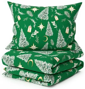 Obliečky z mikrovlákna GREEN CHRISTMAS zelené Rozmer obliečky: 70 x 90 cm | 140 x 200 cm