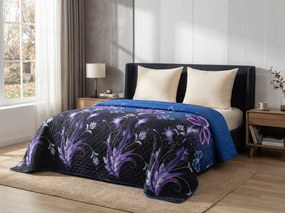 Prehoz na posteľ VIOLET BUTTERFLY, tmavomodrý Rozmer: 170 x 210 cm