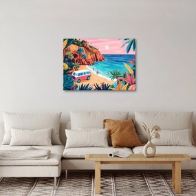 Obraz - Karavan pri oceáne (70x50 cm)