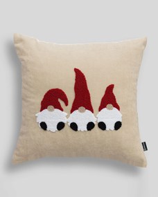 Obliečka na vankúš Jolly Gnomes Red 43x43 cm