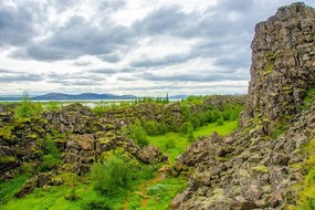 Samolepiaca fototapeta Národný park Thingvellir - 375x250