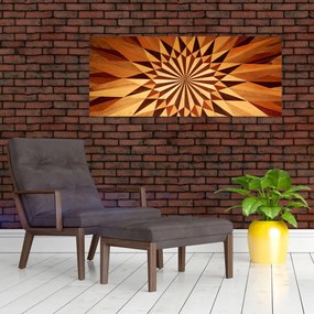 Obraz - Drevená koláž (120x50 cm)