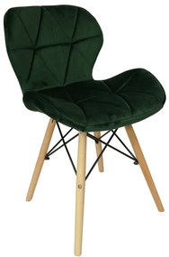 Zelená stolička MATIAS VELVET