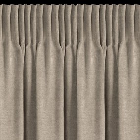 Dekorstudio Záves NILO so šenilovou štruktúrou s riasiacou páskou 140x270 cm – tmavobéžový