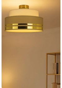 Stropné svietidlo TAMI 1xE27/60W/230V pr. 40 cm béžová/hnedá/zlatá