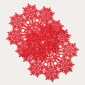 Sada podložiek pod taniere ORKEL červená 760181 (2 ks)