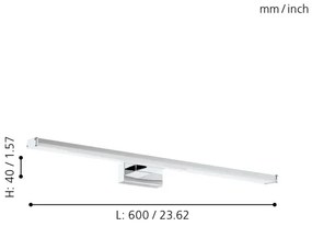 Eglo 96065 - LED Kúpeľňové svietidlo PANDELLA LED/11W/230V IP44