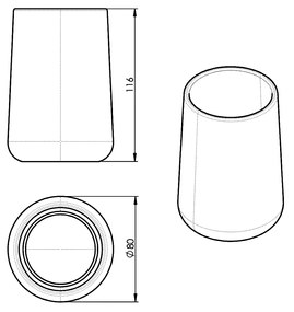 Gedy MARIKA pohár na postavenie, zelená MK9807