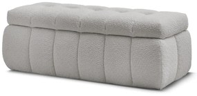 Svetlosivá lavica z textílie buklé Mont Blanc – Bobochic Paris