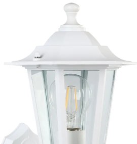 EGLO 22463 - vonkajšie nástenné svietidlo LATERNA 5 1xE27/60W biela
