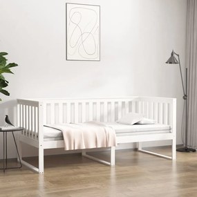 Denná posteľ biela 90x200 cm borovicový masív