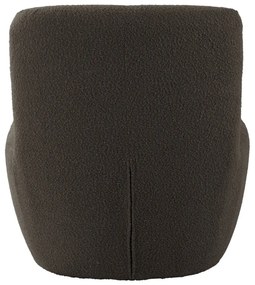 Sivohnedé kreslo z textílie buklé Ada – Leitmotiv