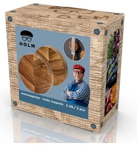 Drevený magnetický držiak na nože – Holm
