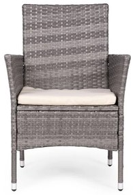 ZÁHRADNÝ SET ODILE 4 x KRESLO + OKRÚHLY STÔL