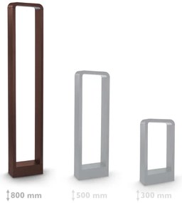 Brilagi - LED vonkajšie svietidlo BARI LED/7W/230V 3000/4000/6000K hnedá IP54 80 cm