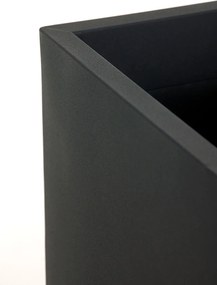 Kvetináč BLOCK, pozink, výška 65 cm, antracit, vr. vložky