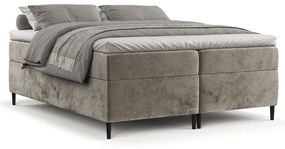 Svetlohnedá boxspring posteľ s úložným priestorom 160x200 cm Araya – Maison de Rêve