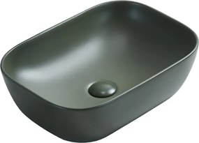 Mexen Rita, umývadlo na dosku 45x32x14 cm, tmavá zelená matná, 21084579