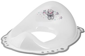 Erga 4 KIDS, detské WC sedátko Medvedík s protišmykovou gumou, biela, ERG-08323