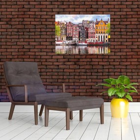 Obraz - Amsterdam, tanečné domy (70x50 cm)