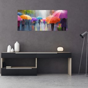 Obraz - Daždivý deň (120x50 cm)