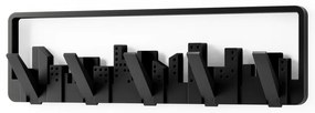 Čierny plastový nástenný vešiak Skyline - Umbra