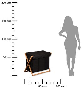 Kôš na bielizeň Xavier 56,5x70x40 cm