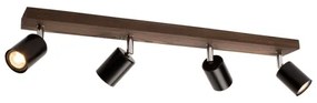 Spot-Light DO2911456 - Stropné bodové svietidlo MANARA 4xGU10/5W/230V borovica