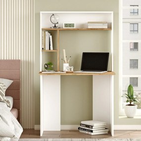 Pracovný stôl Brino Atlantic Pine and White