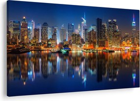 Obraz Manhattanu v noci (90x60 cm)