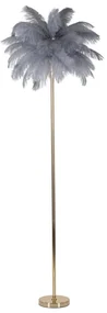 Stojacia lampa v sivo-zlatej farbe (výška 160 cm) Palm – Mauro Ferretti