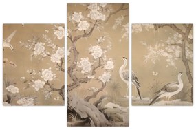 Obraz - Kreslená japonská krajina (90x60 cm)