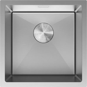 Mexen Trixo, 1-komorový nerezový drez 440 x 440 mm, brúsená oceľ, 6413441000-01