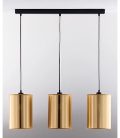 Jupiter 2092 - Luster na lanku CORTINA 3xE27/15W/230V zlatá/čierna