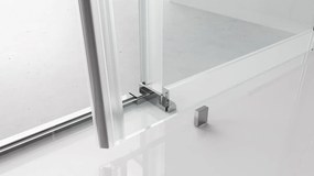 Polysan Polysan, THRON LINE ROUND sprchové dveře 1300 mm, kulaté pojezdy, čiré sklo, TL5013-5005