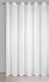 ZÁCLONA NA KRÚŽKOCH LUCY 400X250 CM BIELA