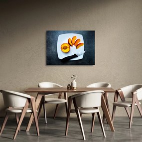 Sklenený obraz broskyne (70x50 cm)